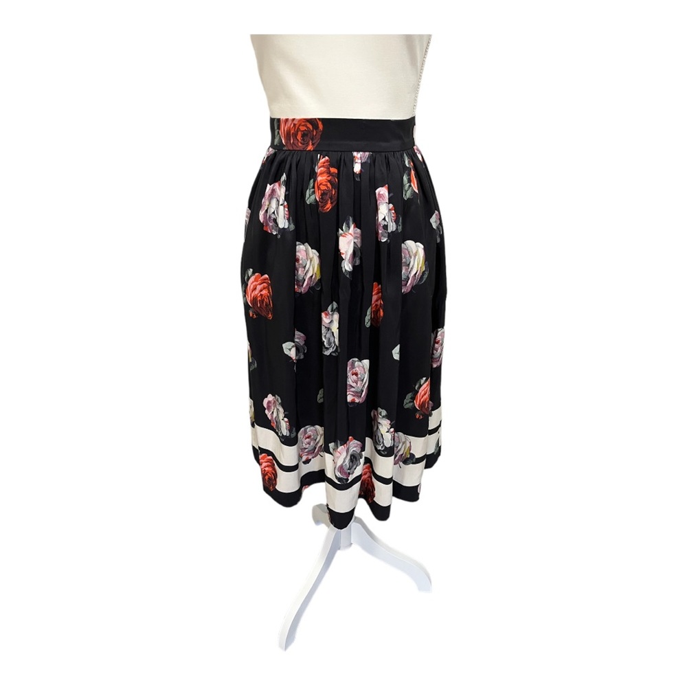 Suno Tea Length Floral Skirt